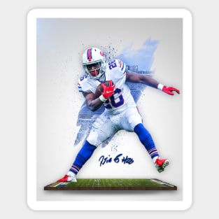 Devin Singletary Buffalo Sports Art Sticker